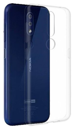 Силиконовый чехол для Nokia 4.2 прозрачный 1.0 мм