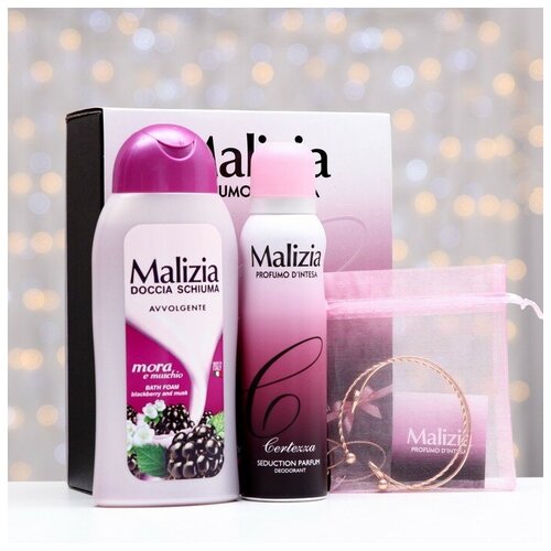Подарочный набор MALIZIA:пенна для ванны, 300 мл+дезодорант аэрозоль, 150 мл