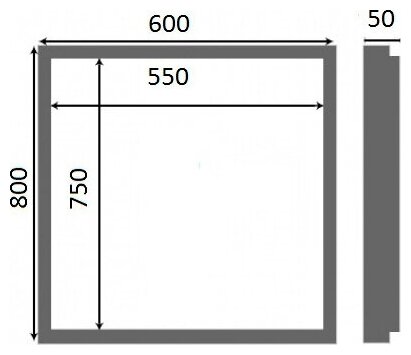 Люк под плитку Люкер К 80/60 (в/ш) размер дверцы 75/55 - фотография № 8