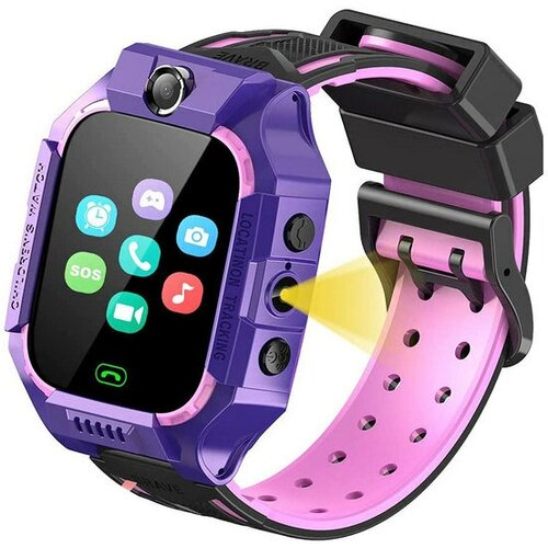 Детские смарт-часы с сим картой умные часы детские Сиреневые 98900₽