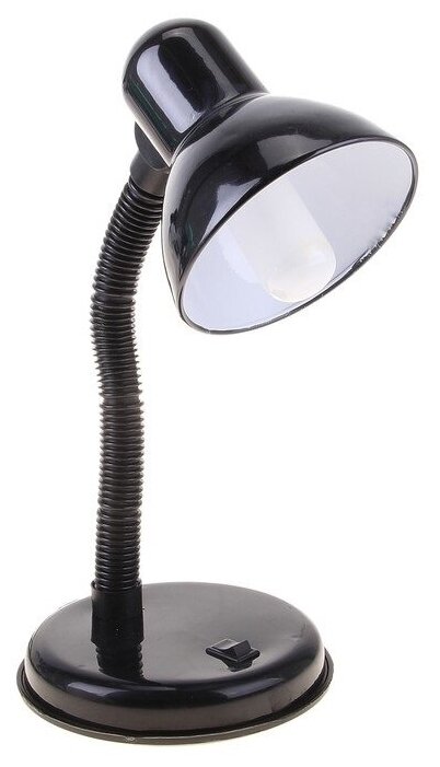 Лампа настольная Е27, с выкл. (220В) черная /освещение дома / электротовары /интерьер / декор дома / (1 шт.)