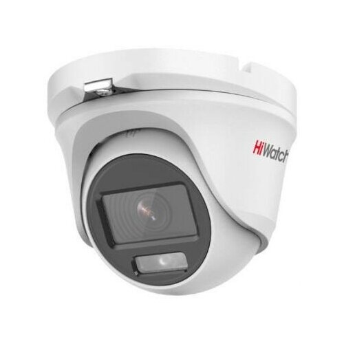 видеокамера ip hikvision hiwatch ds i214 b 2 2мм цветная корп белый черный Камера видеонаблюдения Hikvision HiWatch DS-T203L 3.6-3.6мм HD-CVI HD-TVI цветная корп: белый