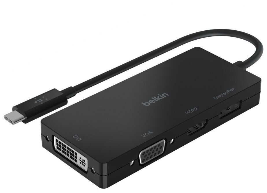 Адаптер Belkin  (AVC003btBK) USB-C (Black) - фото №1