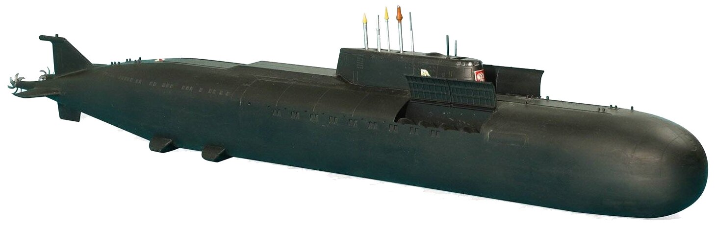 ZVEZDA Сборная модель Российский атомный подводный ракетный крейсер К-141 "Курск", подарочный набор - фото №2