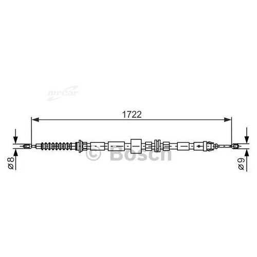 Трос Ручного Тормоза Bosch арт. 1987477733
