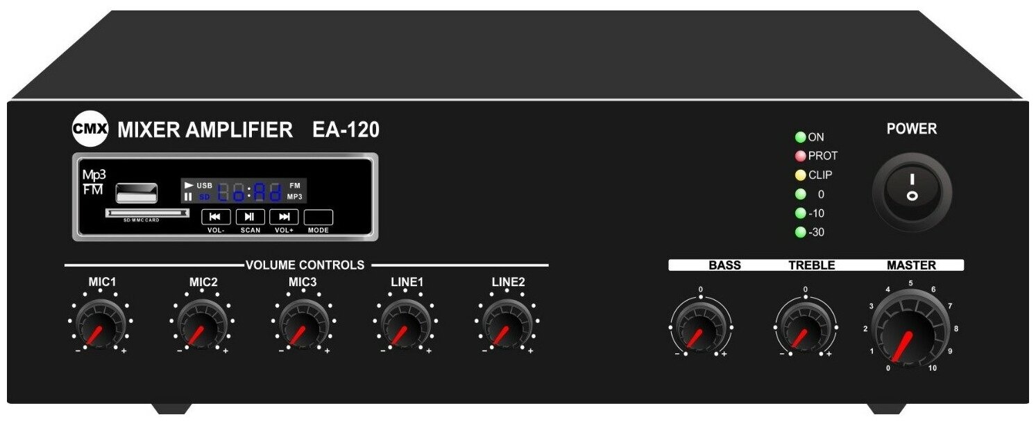 Микшер-усилитель универсальный CMX Audio EA-120