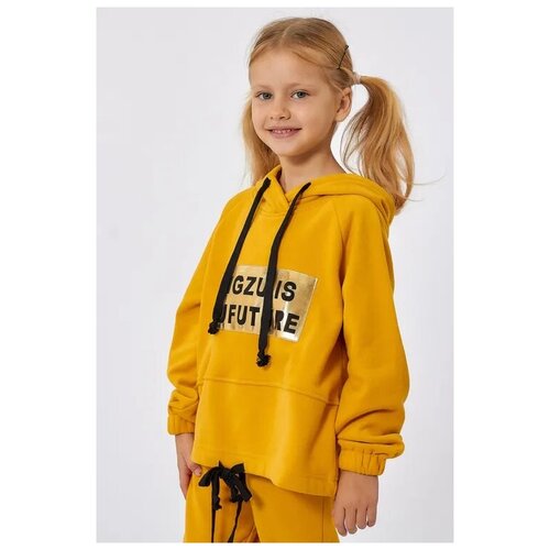 фото Толстовка colabear, размер 122 см, желтый, 685733