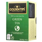 Чай индийский зеленый Golden Tips Green Tea, в пакетиках, 20 шт. - изображение