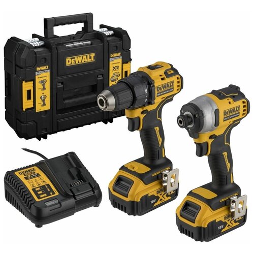 Набор инструментов DeWALT DCK2061P2T Дрель-шуруповёрт DCD708 Шуруповёрт ударный DCF809 4700000₽