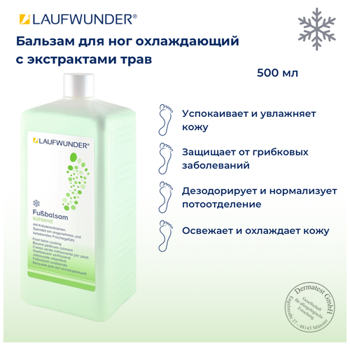 Laufwunder Laufwunder Бальзам для ног освежающий, 500 мл, 500 г