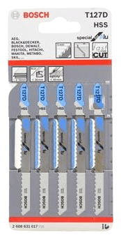 Полотно пильное T 127 D Special for Alu (5 шт.) BOSCH 2608631017