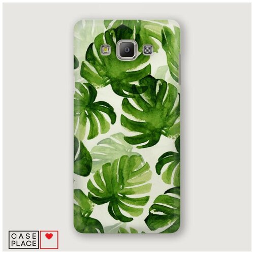 фото Чехол пластиковый samsung galaxy a7 акварельные папоротники case place