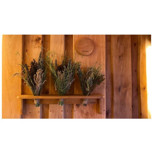 Фито полка Woodson для веников и трав, дуб