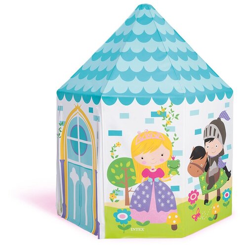Детская игровая палатка Домик Принцессы INTEX, 104х104х130 см, от 3 до 6 лет intex игровой домик мороженое с рисунком многоцветный