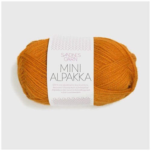 Пряжа MINI ALPAKKA 2337 Gyllen Oker