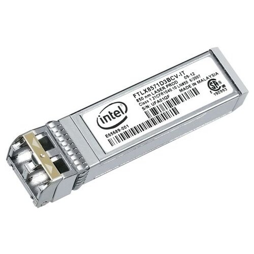 Трансивер Intel E10GSFPSR Ethernet SFP+ SR Optics (Dual Rate 10GBASE-SR/1000BASE-SX) Retail