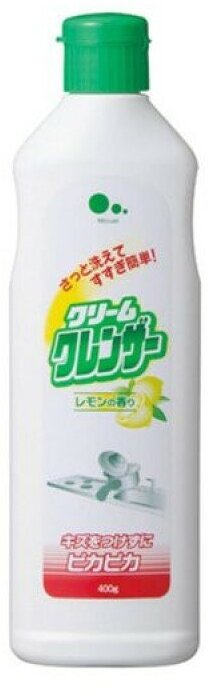 040481 Mitsuei Крем для очищения поверхностей без царапин, аромат лимона, 400 гр