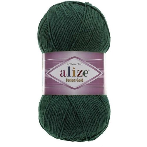 Пряжа Alize Cotton Gold (Ализе Коттон Голд) - петрол (426), 100 г / 330 м (55% хлопок, 45% акрил) - 5 шт