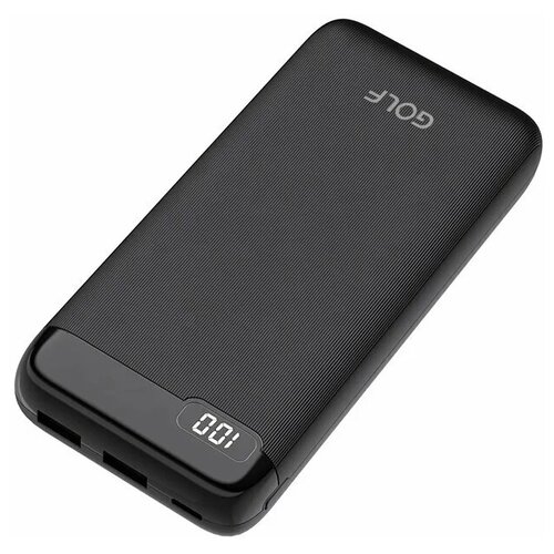 Внешний аккумулятор GOLF LCD22/ Powerbank 20000 mah/2.1A/черный