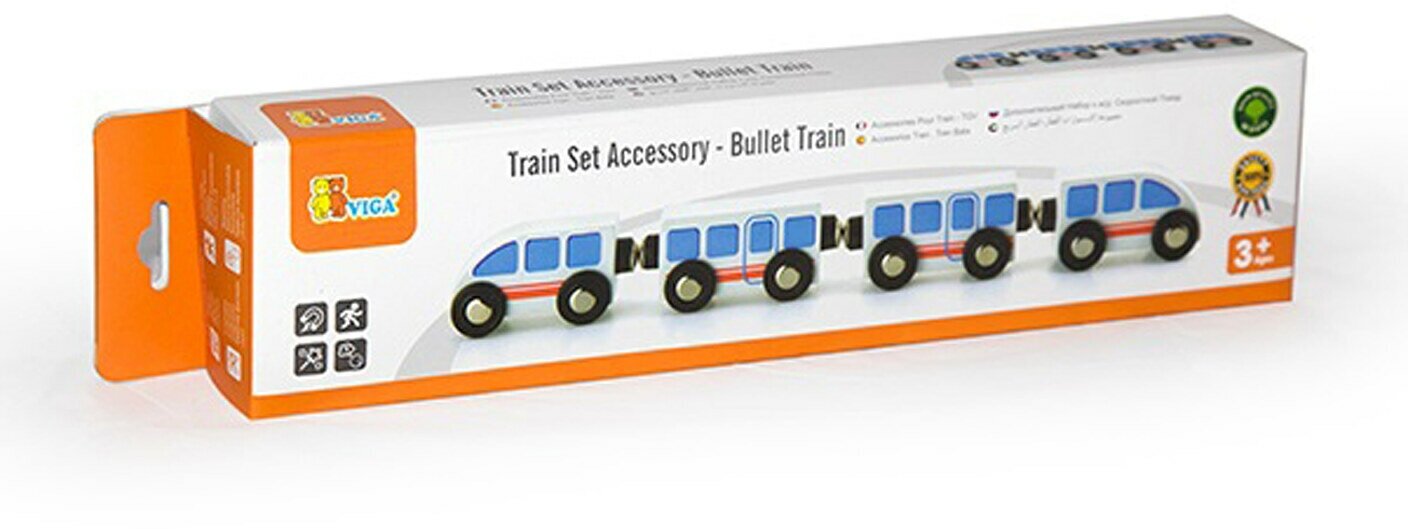 Игровой набор к железной дороге Viga Toys Экспресс-поезд (50818) - фото №2