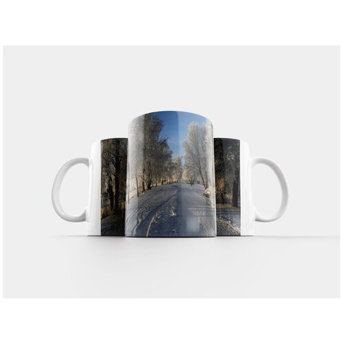 фото Кружка "зима, снег, деревья" 320 мл lotsprints