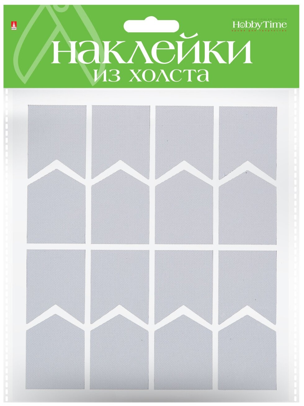 Декоративные наклейки из синтетического холста, № 1, 5 видов (2-152/03) - фото №2