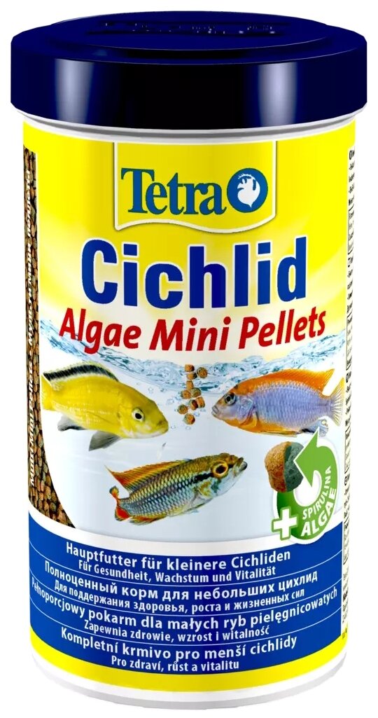 TetraCichlid Algae Mini корм для всех видов цихлид 500 мл . - фотография № 1