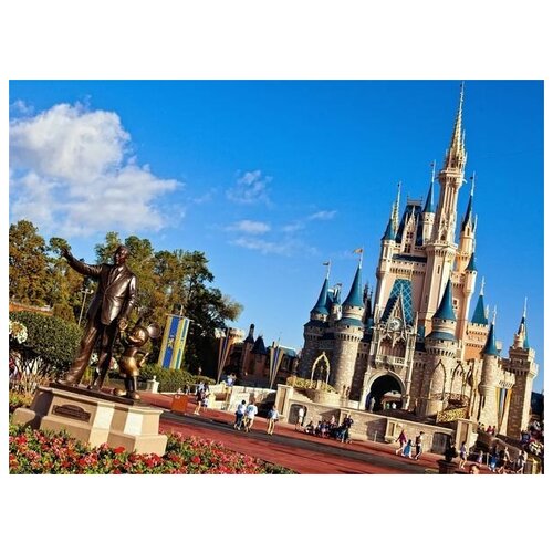 фото Постер на холсте замок (disney) №1 81см. x 60см. твой постер