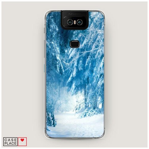 фото Силиконовый чехол "зима 10" на asus zenfone 6 zs630kl / асус зенфон 6 zs630kl case place