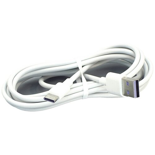 Кабель для зарядки USB - USB Type-C, 2m. Белый кабель telecom usb 3 1 type c 2m tc420s 2m