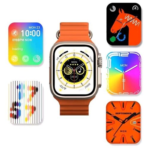 Смарт часы X8 ULTRA Оригинал Умные часы Watch Series 8 Мужские часы Женские часы Детские GPS NFC Цвет Черный Подарок 249000₽