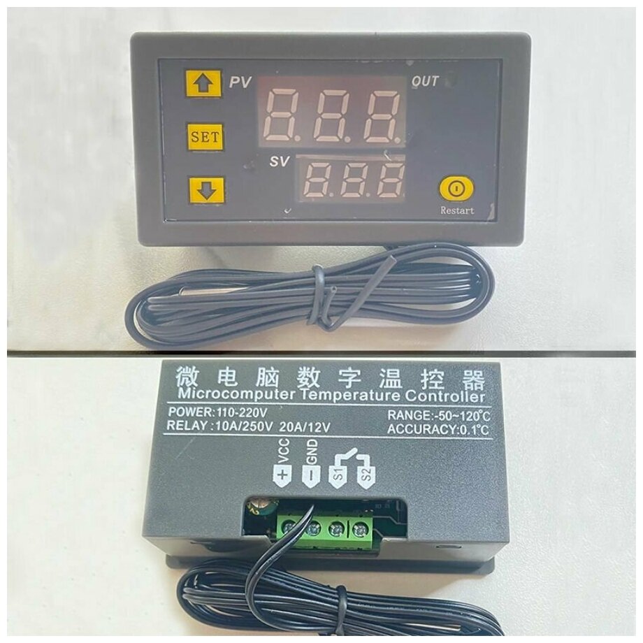 Терморегулятор / контроллер температуры / термостат ABC W3230 - фотография № 3