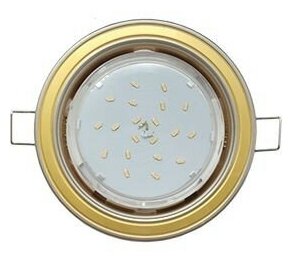 Ecola GX53 H4 светильник 2 цв. Жемчуг-золото-жемчуг 38x106 FV53H4ECB