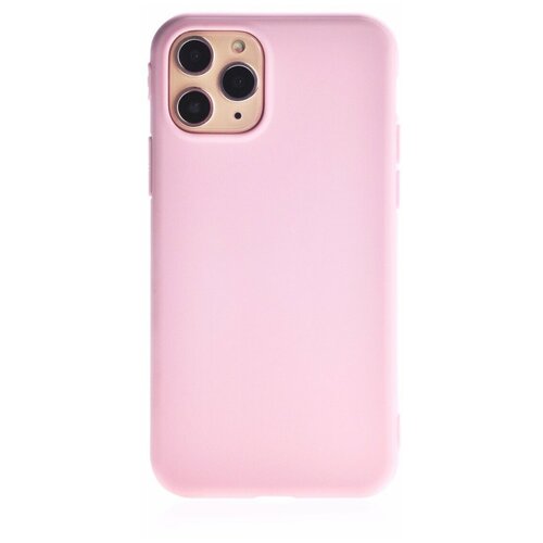 фото Чехол накладка iphone 11 pro max 6.5" gurdini soft lux силикон (19) нежно-розовый