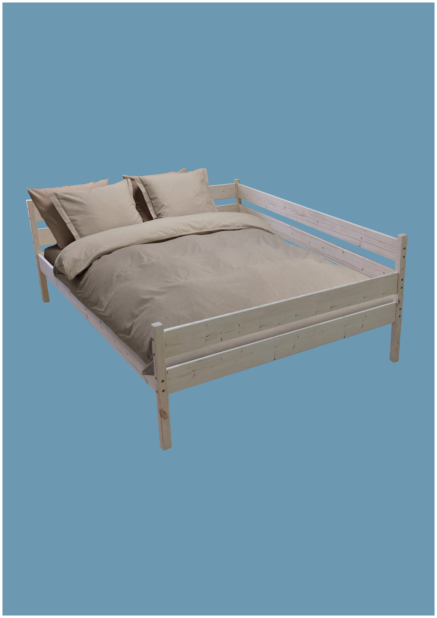 Кровать двуспальная из массива софа 200/200