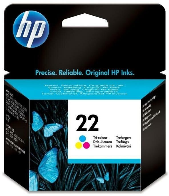 Уценка. Картридж струйный HP 22 C9352AE CMY оригинальный. уц_тех