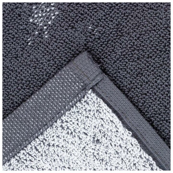 Полотенце именное махровое Этель "Андрей" серый, 50х90см, 100% хлопок, 420гр/м2 - фотография № 4