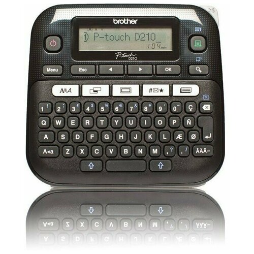 Термотрансферный принтер этикеток кейс Brother PT-D210 черный 7680₽