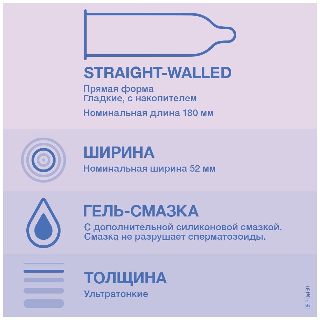 Презервативы из натурального латекса Durex/Дюрекс Invisible Extra Lube 3шт Рекитт Бенкизер Хелскэар ЮК Лтд - фото №3