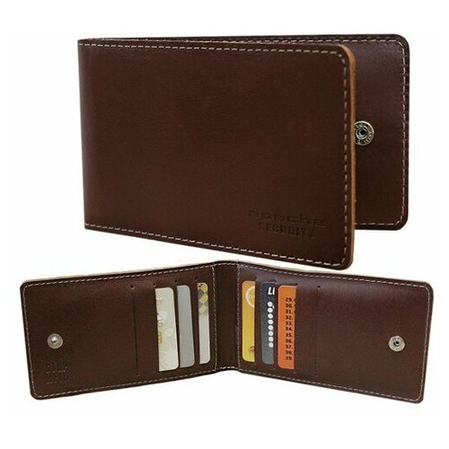 Кредитница Apache, натуральная кожа, коричневый