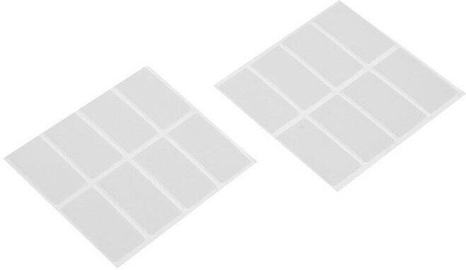 Двусторонние самоклеящиеся держатели тундра, 33х15 мм, цвет белый, 16 шт. - фотография № 7