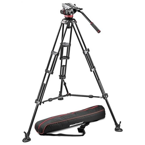 Manfrotto MVH502A,546BK-1 штатив профессиональный видеоштатив fst th609c карбоновый с видеоголовой