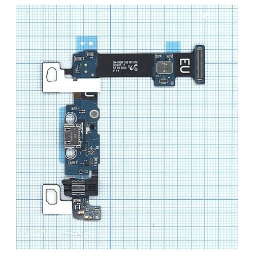 Шлейф разъема питания для Samsung Galaxy S6 Edge+ SM-G928F (с аудио разъемом) usb charging port charge dock socket connector flex cable with microphone for samsung galaxy s6 edge plus g928f sm g928f