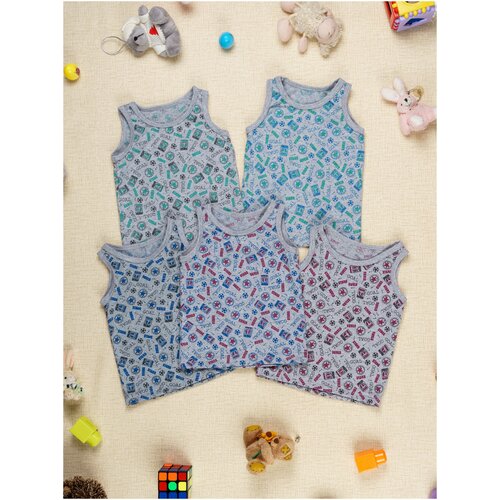 Майка  Chic Panda детская, размер 74, серый