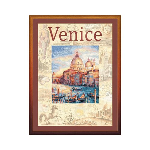 фото Набор для вышивания "riolis" "частичная вышивка" 0030 рт "города мира. венеция" 30 х 40 см риолис