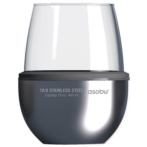 Термобокал для вина Asobu Insulated Wine Kuzie (Silver)