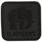 5003 Термоаппликация из замши Elephant 3,69*3,72см, 100% кожа (433 черный) - изображение
