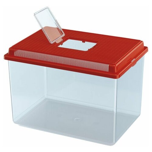 фото Переноска-террариум ferplast для рыб и грызунов, geo extra large 11л., с крышкой, (пластик)