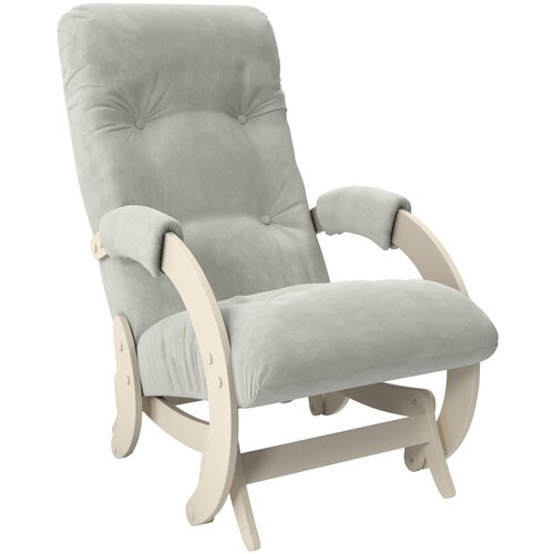 фото Кресло-глайдер модель 68, дуб шампань, ткань verona light grey leset