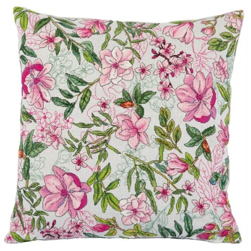 фото Набор для вышивания panna pd-7287 подушка. магнолия